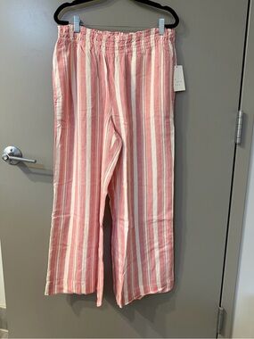 a new day Striped Wide-Leg Pants medium SHORT